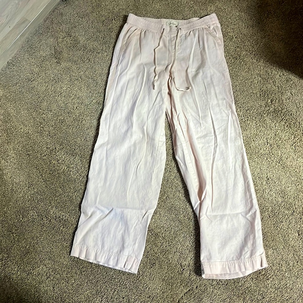 Jessica Simpson wide leg linen pants